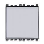 Przycisk dzwonkoqy, NO, 10, z ramką  podświetlaną i miejscem na opis, 2M, antracyt