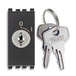 Łącznik 16AX z kluczykiem wyjmowanym w pozycji O, 1M, antracyt