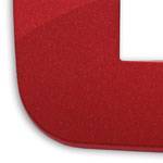 Ramka ozdobna Round, 1M-centralnie (do puszki fi60), malowany technopolimer, czerwony