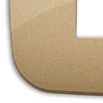 Ramka ozdobna Round, 1M-centralnie (do puszki fi60), malowany technopolimer, stare złoto