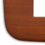 Ramka ozdobna Round, 2M-centralnie (do puszki 3M),, drewno, drzewo wiśni