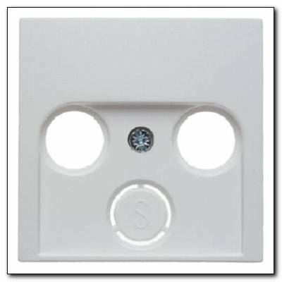 Element centralny do gniazda antenowego 2- i 3-wyjściowego; śnieżnobiały, połysk; S.1/B.3/B.7 Glas Numer katalogowy: 12038989