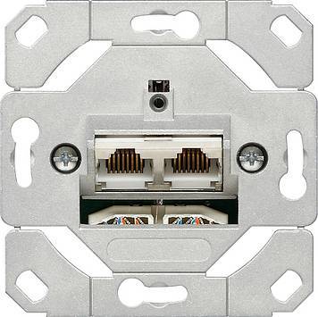 Gniazdo internetowe podwójne kat. 6A IEEE 802.an podtynkowe
