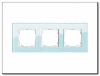 Ramka potrójna Gira Esprit Szkło seledynowe