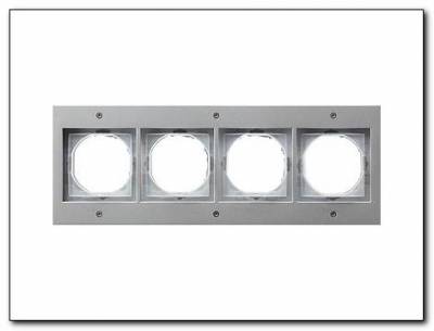 Ramka poczwórna Gira TX_44 (IP 44) kolor alu