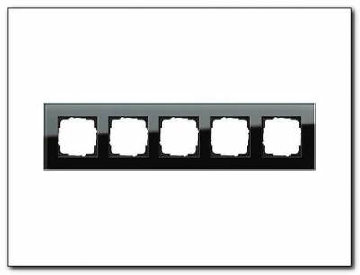 Ramka pięciokrotna Gira Esprit Szkło czarne