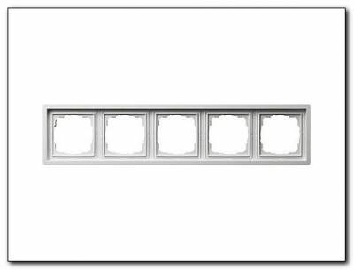 Ramka pięciokrotna Gira F100 biały