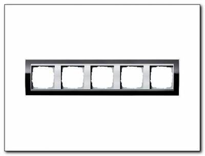 Ramka pięciokrotna aluminiowy Gira Event Clear czarny