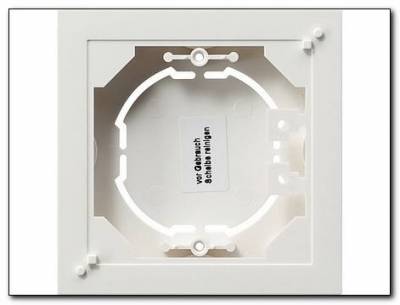 Obudowa nt. pojedyncza płaska Gira E2 biały