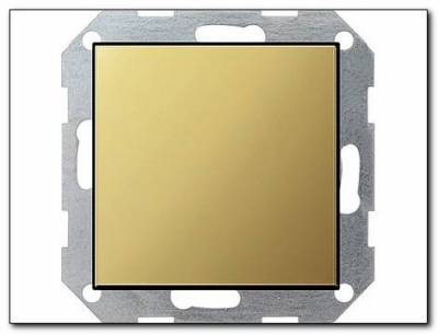 Zaślepka z płytką moc. System 55 mosiądz