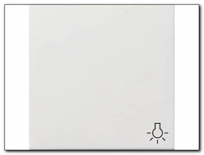 Klawisz symbol światła Gira F100 biały