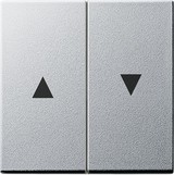 Klawisz żaluzjowy ze strzałkami System 55 kolor aluminium
