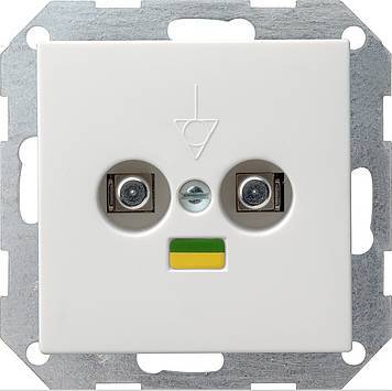 Gniazdo wyr. pot. podw. System 55 biały matowy