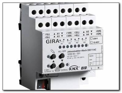 Wyrobnik żaluzjowy 4-kanałowy 230V AC KNX/EIB mod.