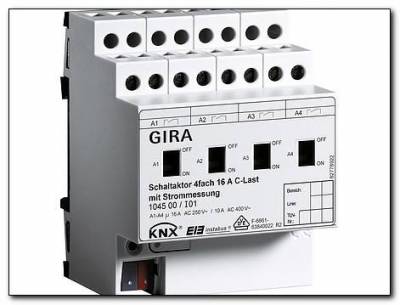 Wyrobnik załącz. 4-kan. 16 A, obc. C KNX/EIB mod.