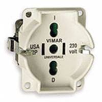 Universal outlet insert ivory