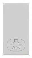 Klawisz, symbol - lampka, 1M, srebrny