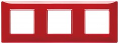 Ramka ozdobna, technopolimer 6M (2+2+2) 71mm Reflex ruby